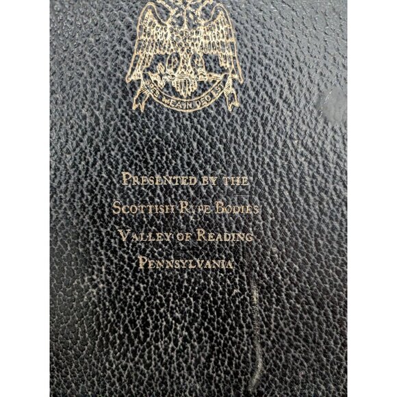 Holy Bible King Solomon's Temple in Masonry 1968 Presented Scottish Rite Bodies - Picture 3 of 11